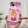 Living That Scrubs Life One Shift At A Time - Nurse Personalized Custom Clear Phone Case - Appreciation, Thank You Gift, Nurse Life, Doctor Life