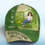 Gardening Is My Therapy - Family Personalized Custom Hat, All Over Print Classic Cap -  Gift For Yourself, Best Friends, Siblings, Family Members, Gardening Lovers