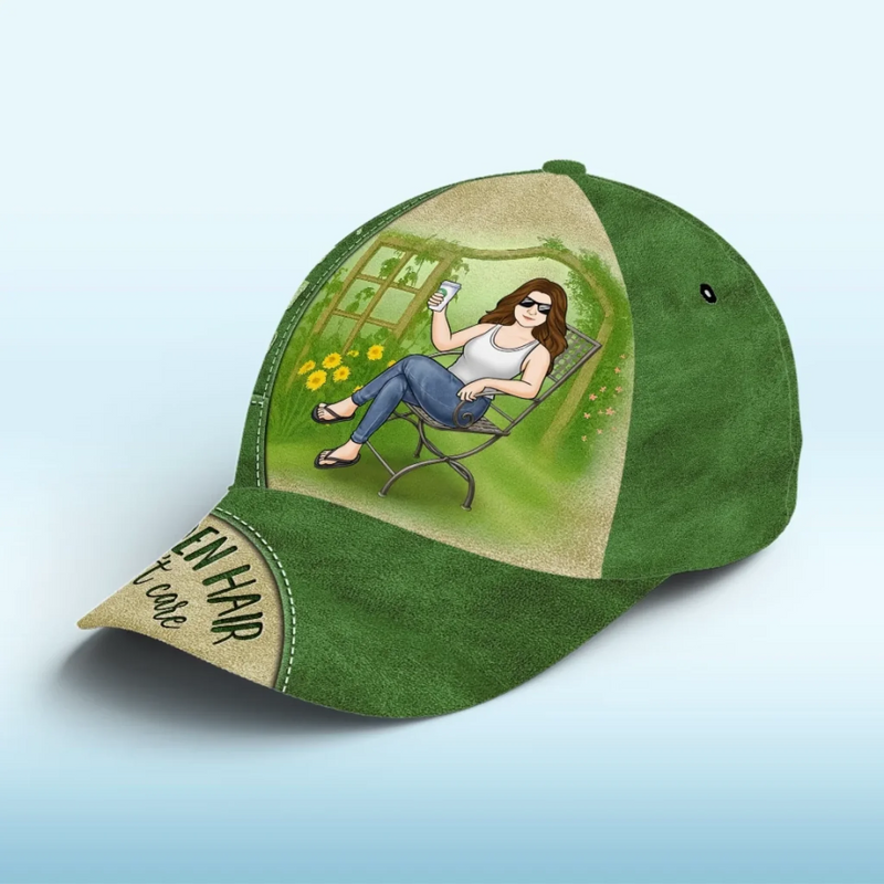 Gardening Is My Therapy - Family Personalized Custom Hat, All Over Print Classic Cap -  Gift For Yourself, Best Friends, Siblings, Family Members, Gardening Lovers