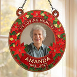 Custom Photo Until We Meet Again, We Hold You Close - Memorial Personalized Window Hanging Suncatcher Ornament - Sympathy Gift For Family