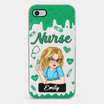 Born To Care, Trained To Heal - Nurse Personalized Custom Clear Phone Case - Appreciation, Thank You Gift, Nurse Life, Doctor Life