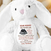 Custom Photo Mom, You’re My Forever Snuggle Buddy - Family Personalized Custom Easter Bunny Plush - Mother's Day, Baby Shower Gift, Gift For First Mom