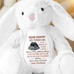 Custom Photo Mom, You’re My Forever Snuggle Buddy - Family Personalized Custom Easter Bunny Plush - Mother's Day, Baby Shower Gift, Gift For First Mom