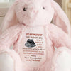 Custom Photo Mom, You’re My Forever Snuggle Buddy - Family Personalized Custom Easter Bunny Plush - Mother's Day, Baby Shower Gift, Gift For First Mom