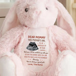 Custom Photo Mom, You’re My Forever Snuggle Buddy - Family Personalized Custom Easter Bunny Plush - Mother's Day, Baby Shower Gift, Gift For First Mom