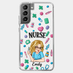 Nurse Life, Best Life - Nurse Personalized Custom 3D Inflated Effect Printed Clear Phone Case - Appreciation, Thank You Gift, Nurse Life, Doctor Life