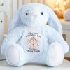 Tiny Feet, Big Love - Family Personalized Custom Easter Bunny Plush - Mother's Day, Baby Shower Gift, Gift For First Mom