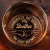 The Best Place To Be Is In The Hands Of Family - Family Personalized Custom Whiskey Glass - New Arrival, Gift For Family Members AMZ