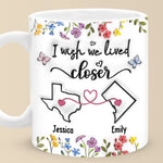 Real Friendship Transcends Time And Space - Bestie Personalized Custom 3D Inflated Effect Printed Mug - New Arrival, Gift For Best Friends, BFF, Sisters AMZ