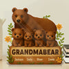 Grandma Bear, Our Forever Protector - Family Personalized Custom Acrylic Plaque Custom Shape - Mother's Day, Gift For Mom, Grandma