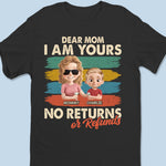 Love Doesn’t Need A Refund Button - Family Personalized Custom Unisex T-shirt, Premium T-shirt, Hoodie - Mother's Day, Gift For Mom