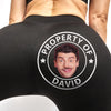 Custom Photo Property Of My Man - Personalized Custom Women Leggings - Gift For Wife, Anniversary