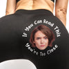 Custom Photo Eyes Up Here - Personalized Custom Women Leggings - Gift For Wife, Anniversary