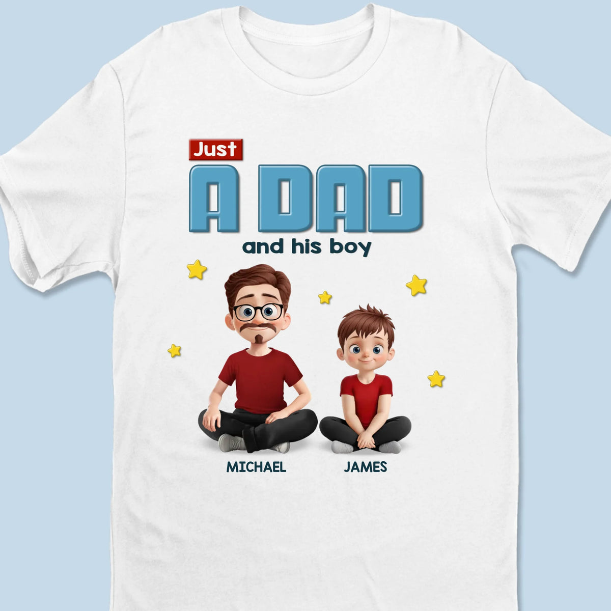 From Father To Son, Love That Lasts Forever - Family Personalized Custom Unisex T-shirt, Premium T-shirt, Hoodie - Father's Day, Gift For Dad