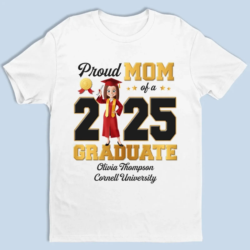 My Heart Just Graduated - Family Personalized Custom Unisex T-shirt, Premium T-shirt, Hoodie - Graduation Gift For Family Members, Siblings, Brothers, Sisters