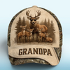 Always Leading, Forever Loved - Family Personalized Custom Hat, All Over Print Classic Cap - Father's Day, Gift For Dad, Grandpa