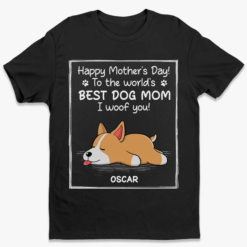 Custom Photo To The Best Dog Dad, I Woof You - Dog Personalized Custom Unisex T-shirt, Premium T-shirt, Hoodie - Mother's Day, Father's Day, Gift For Pet Owners, Pet Lovers