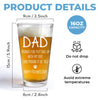 Happy Father's Day To My Snack Provider - Dog Personalized Custom Beer Glass - Father's Day, Gift For Pet Owners, Pet Lovers