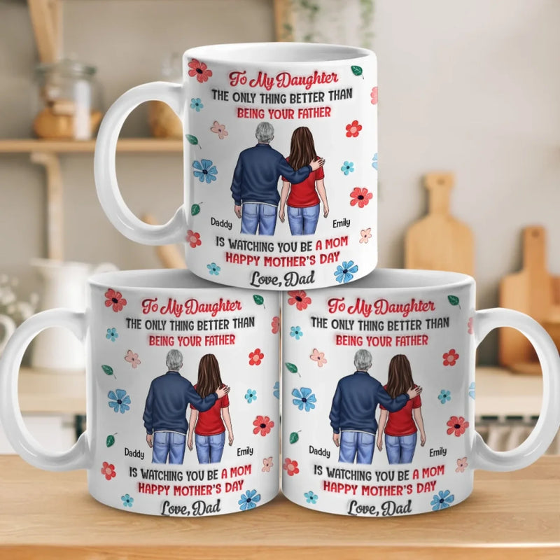 Always My Little Girl - Family Personalized Custom 3D Inflated Effect Printed Mug - Mother's Day, Gift For Dad, Daughter