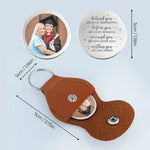 Custom Photo Caps Off To Your Journey - Family Personalized Custom Pocket Hug - Graduation Gift For Mom, Daughter