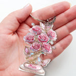 A Garden Of Love Begins With You - Family Personalized Custom Shaped Acrylic Keychain - Mother's Day, Gift For Mom, Grandma