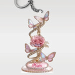 A Garden Of Love Begins With You - Family Personalized Custom Shaped Acrylic Keychain - Mother's Day, Gift For Mom, Grandma