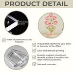 Custom Name Tulip Flower Gifts for Mom - Personalized Acrylic Plaque Custom Shape