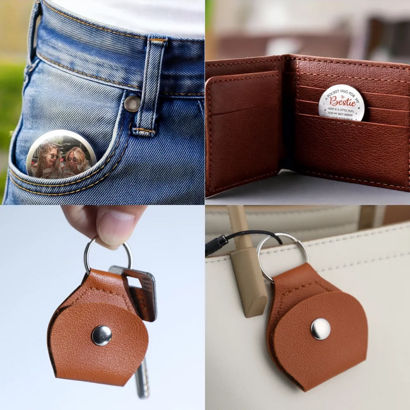 Custom Photo Your Pocket Full Of Love - Family Personalized Custom Pocket Hug - Graduation Gift For Family Members, Siblings, Brothers, Sisters