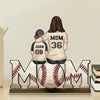Team Mom, Always In The Game - Family Personalized Custom Acrylic Plaque Custom Shape - Mother's Day, House Warming Gift For Mom, Sport Lovers, Sport Players