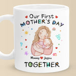 From This Day On, Forever Us - Family Personalized Custom Mug - Mother's Day, Baby Shower Gift, Gift For First Mom