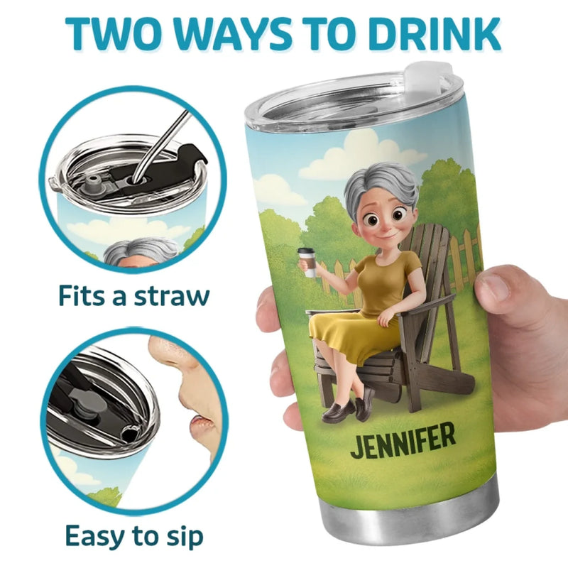 Retired, Not Expired - Personalized Custom Tumbler - Appreciation, Retirement Gift For Yourself, Best Friends, Siblings, Family Members, Coworkers