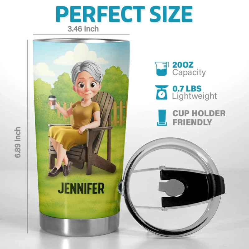 Retired, Not Expired - Personalized Custom Tumbler - Appreciation, Retirement Gift For Yourself, Best Friends, Siblings, Family Members, Coworkers