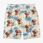 Custom Photo Tropic Like It’s Paw-Sible - Dog & Cat Personalized Custom Tropical Hawaiian Aloha Men Beach Shorts - Summer Vacation Gift For Pet Owners, Pet Lovers