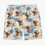 Custom Photo Tropic Like It’s Paw-Sible - Dog & Cat Personalized Custom Tropical Hawaiian Aloha Men Beach Shorts - Summer Vacation Gift For Pet Owners, Pet Lovers