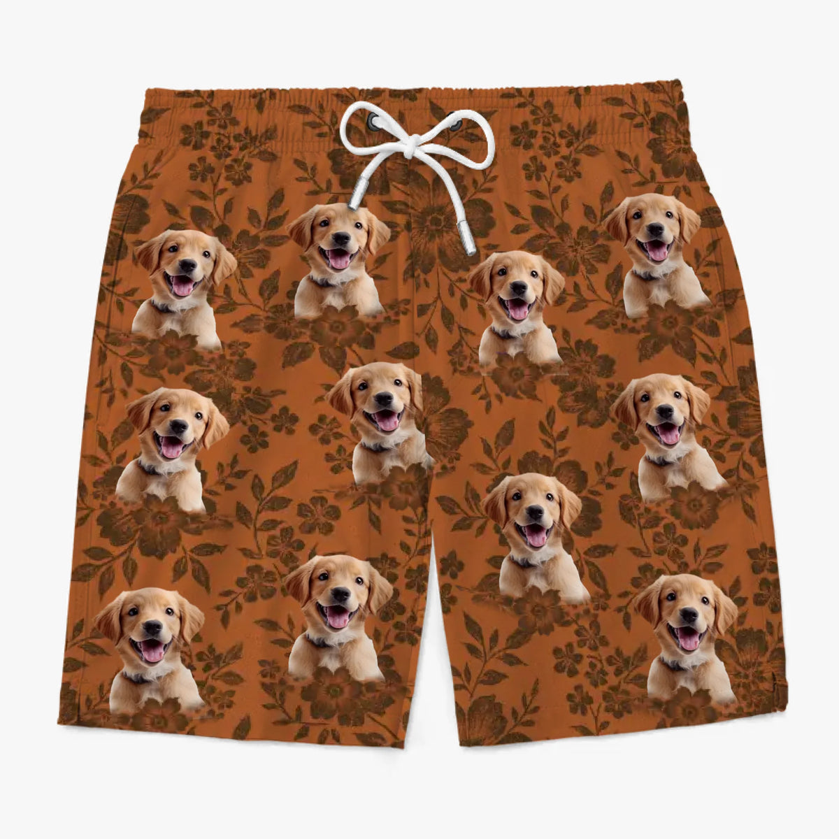 Custom Photo Sandy Paws & Aloha Days - Dog & Cat Personalized Custom Tropical Hawaiian Aloha Men Beach Shorts - Summer Vacation Gift For Pet Owners, Pet Lovers