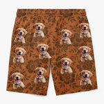 Custom Photo Sandy Paws & Aloha Days - Dog & Cat Personalized Custom Tropical Hawaiian Aloha Men Beach Shorts - Summer Vacation Gift For Pet Owners, Pet Lovers