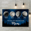 The Night The Stars Brought Us To You - Family Personalized Custom Horizontal Canvas - Mother's Day, Gift For Mom, Grandma