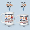 No Returns, All Heart - Family Personalized Custom Mug - Mother's Day, Gift For Mom, Grandma