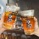 I Woof You, Dad - Dog Personalized Custom Beer Glass - Father's Day, Gift For Pet Owners, Pet Lovers