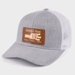 Team Daddy, No Substitutes - Family Personalized Custom Leather Patch Hat - Father's Day, Gift For Dad, Grandpa