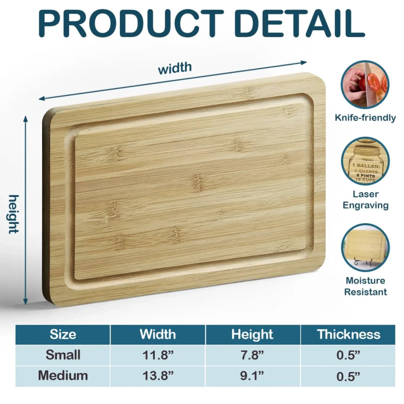 Where Taste Meets Tradition - Family Personalized Custom Engraved Wooden Cutting Board - Father's Day, Gift For Dad, Grandpa