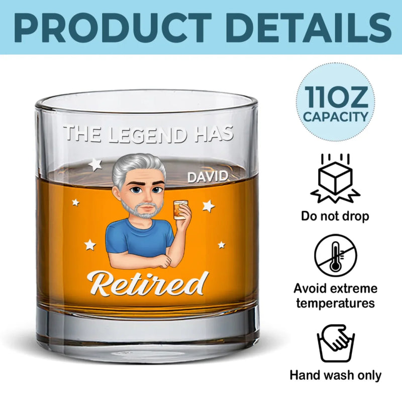 Every Hour Is Happy Hour - Personalized Custom Whiskey Glass - Appreciation, Retirement Gift For Yourself, Best Friends, Siblings, Family Members