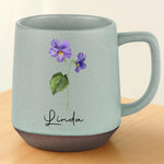 Bloom Where You Are Loved - Family Personalized Custom Printed Stoneware 12oz Mug - Gift For Flower Lovers, Best Friends, Siblings