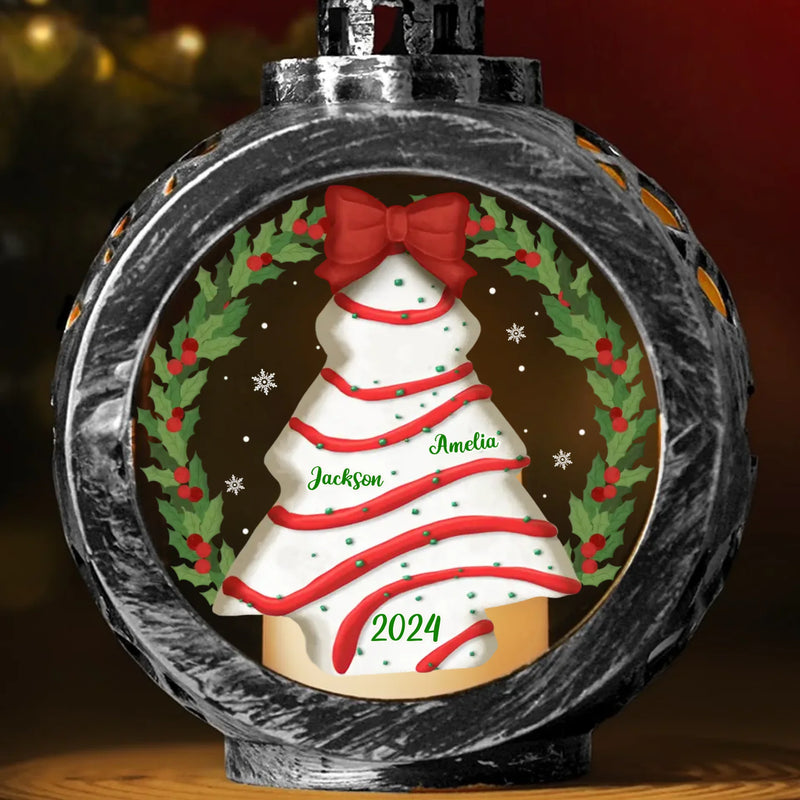 Creating Memories With The Ones I Love Most - Family Personalized Custom Candlelight Lantern Ornament - Christmas Gift For Family Members