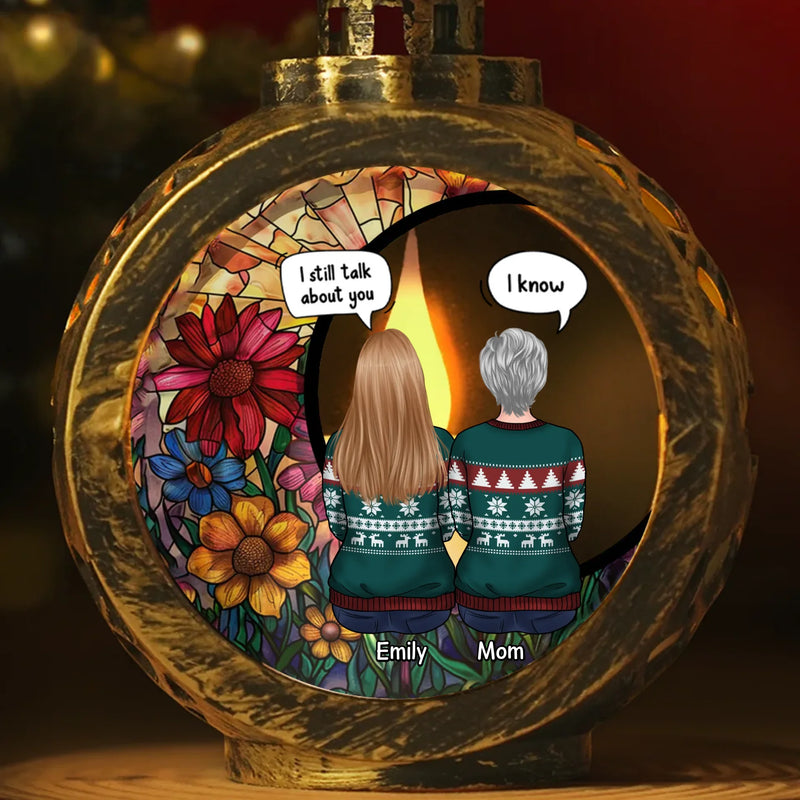 Our Love Won't Fade Away - Memorial Personalized Custom Candlelight Lantern Ornament - Sympathy Gift, Christmas Gift For Family Members