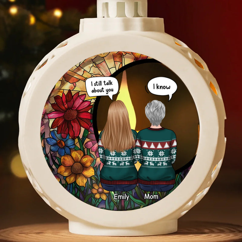 Our Love Won't Fade Away - Memorial Personalized Custom Candlelight Lantern Ornament - Sympathy Gift, Christmas Gift For Family Members