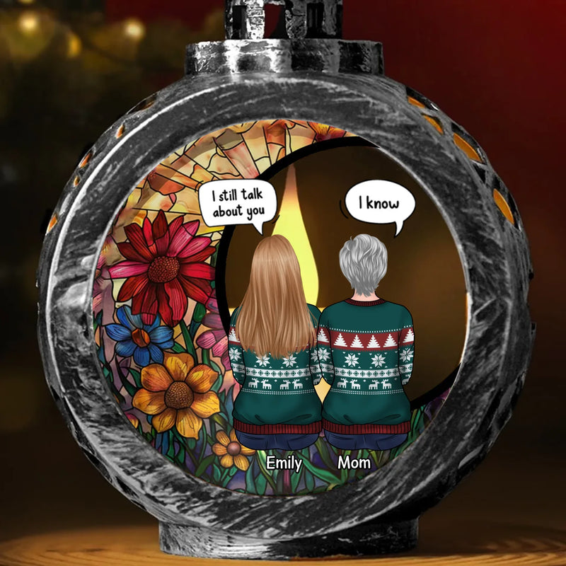 Our Love Won't Fade Away - Memorial Personalized Custom Candlelight Lantern Ornament - Sympathy Gift, Christmas Gift For Family Members