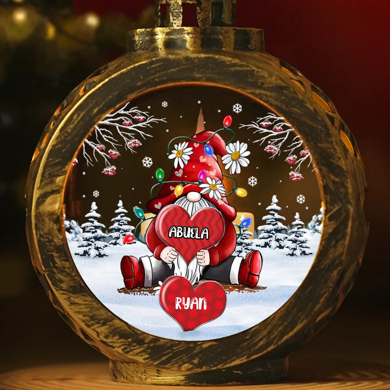 In My Heart, There’s Always Room For My Grandkids - Family Personalized Custom Candlelight Lantern Ornament - Christmas Gift For Mom, Grandma