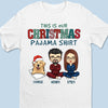 Paw-Sitive Vibes This Christmas - Dog & Cat Personalized Custom Unisex T-shirt, Premium T-shirt, Hoodie - Christmas Gift For Pet Owners, Pet Lovers