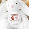 Just A Little Bump Full Of Big Love - Family Personalized Custom Easter Bunny Plush - Mother's Day, Baby Shower Gift, Gift For First Mom